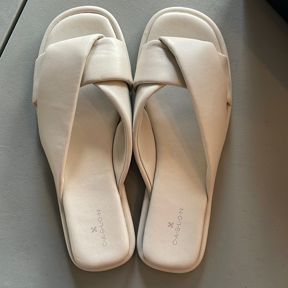 NWT Cream Caslon Slides - Picture 3 of 6